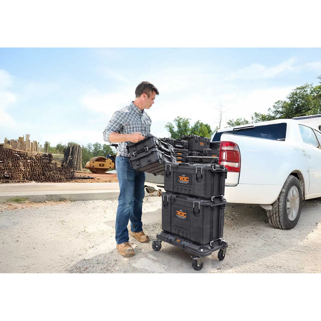 Transportplattform Keter Roc Pro Gear, svart, modulsystem, bärförmåga upp till 145 kg, 262828