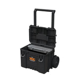 Set med 3 verktygslådor Keter ROC Pro Gear 2.0, total volym 110 liter, skyddsklass IP65, avtagbart teleskophandtag, kan låsas med hänglås, 256982