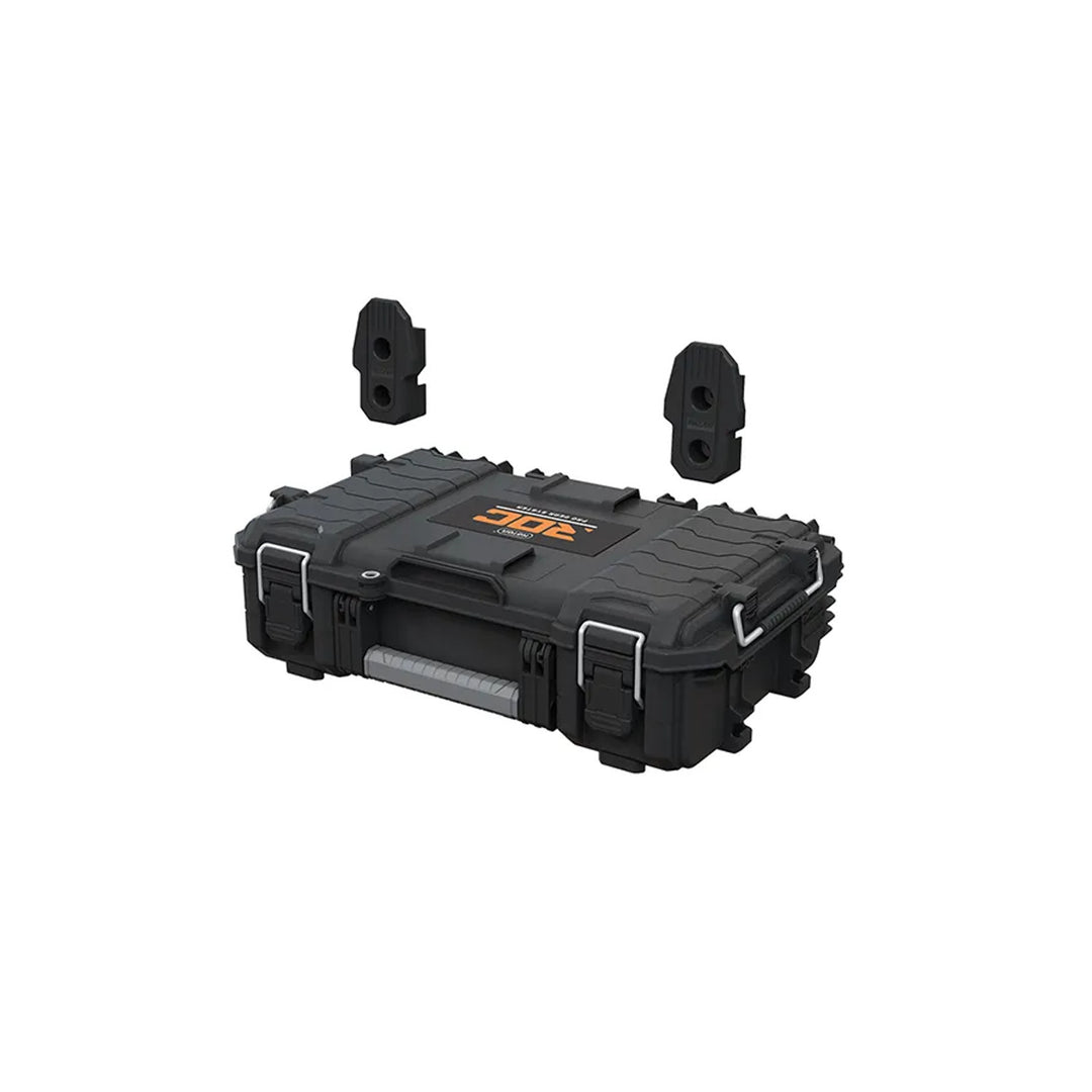 Set med 3 verktygslådor Keter ROC Pro Gear 2.0, total volym 110 liter, skyddsklass IP65, avtagbart teleskophandtag, kan låsas med hänglås, 256982
