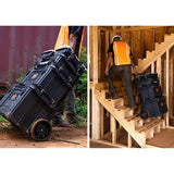 Set med 3 verktygslådor Keter ROC Pro Gear 2.0, total volym 110 liter, skyddsklass IP65, avtagbart teleskophandtag, kan låsas med hänglås, 256982