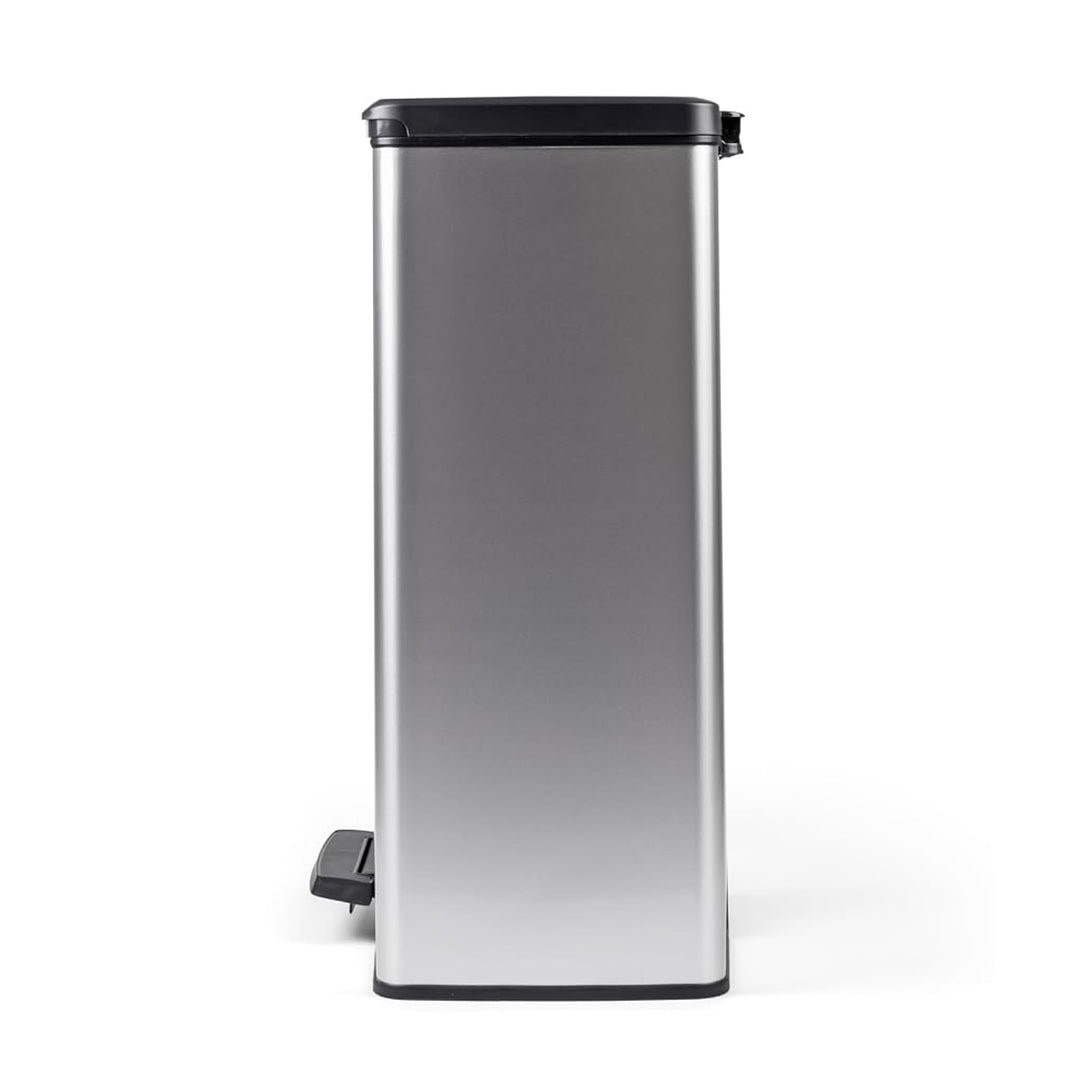 Curver-soptunna med pedal, 2 behållare à 26 liter, metalliserad, silverfärgad, 251002