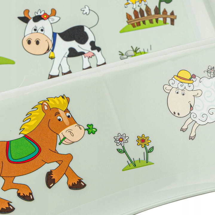 Keeeper tvåstegs barnstege med halkskydd, serien ”Funny Farm”, maxbelastning 120 kg, 1003132006300