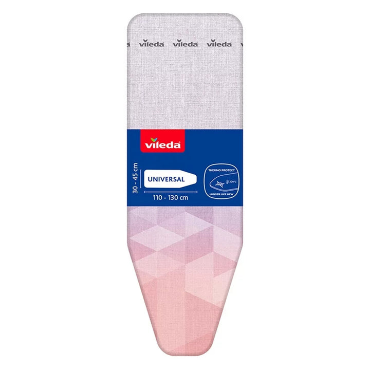 Skyddsöverdrag till strykbräda Vileda Diamond, längd 110–130 cm, tål höga temperaturer, Quick Fix-system, 142468