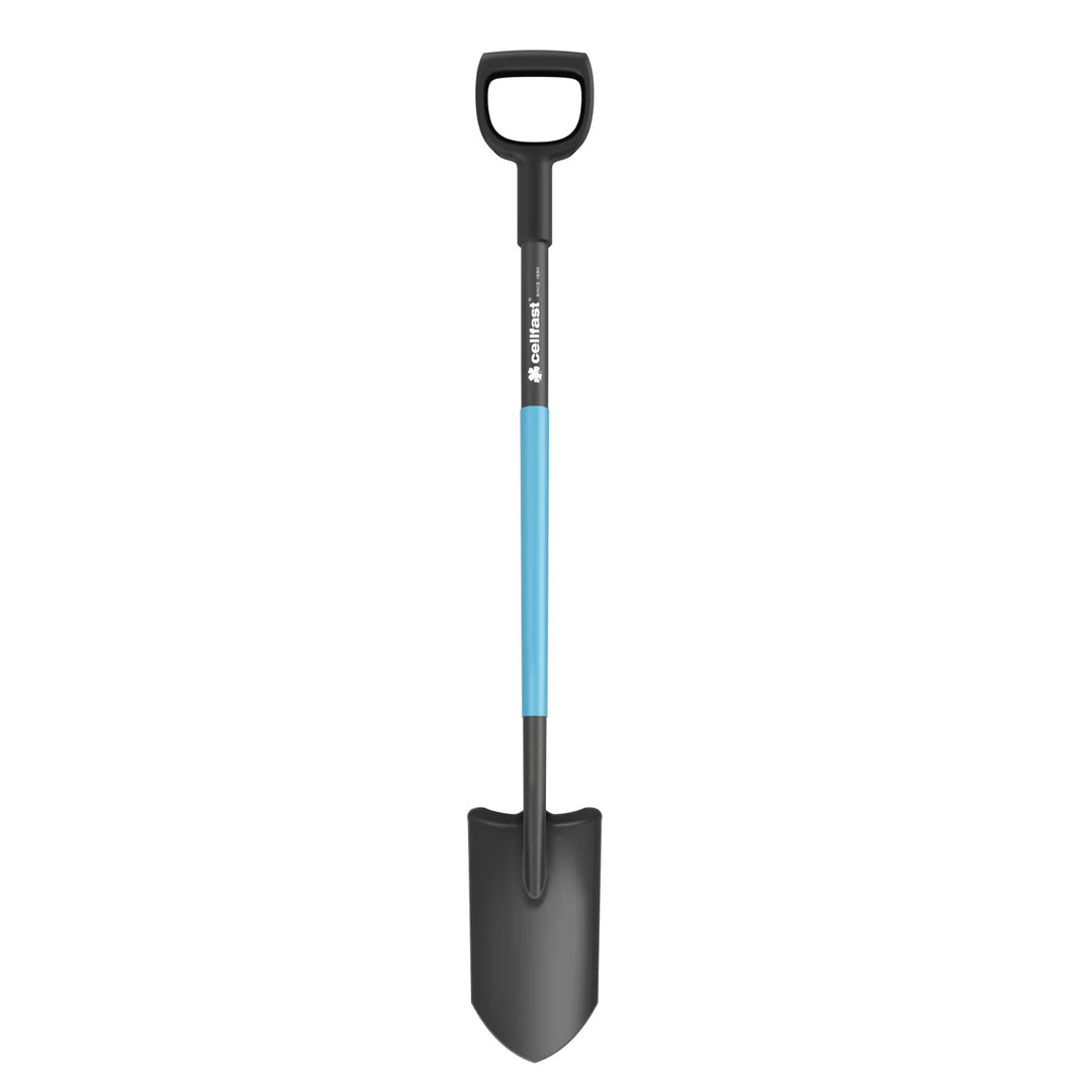Plantskovel/dräneringsspade, härdat och slipat blad, ergonomiskt skaft, längd 129 cm, Cellfast, CELLPRO
