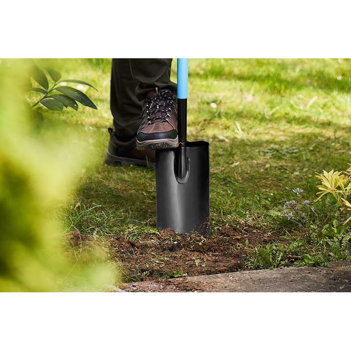 Plantskovel/dräneringsspade, härdat och slipat blad, ergonomiskt skaft, längd 129 cm, Cellfast, CELLPRO