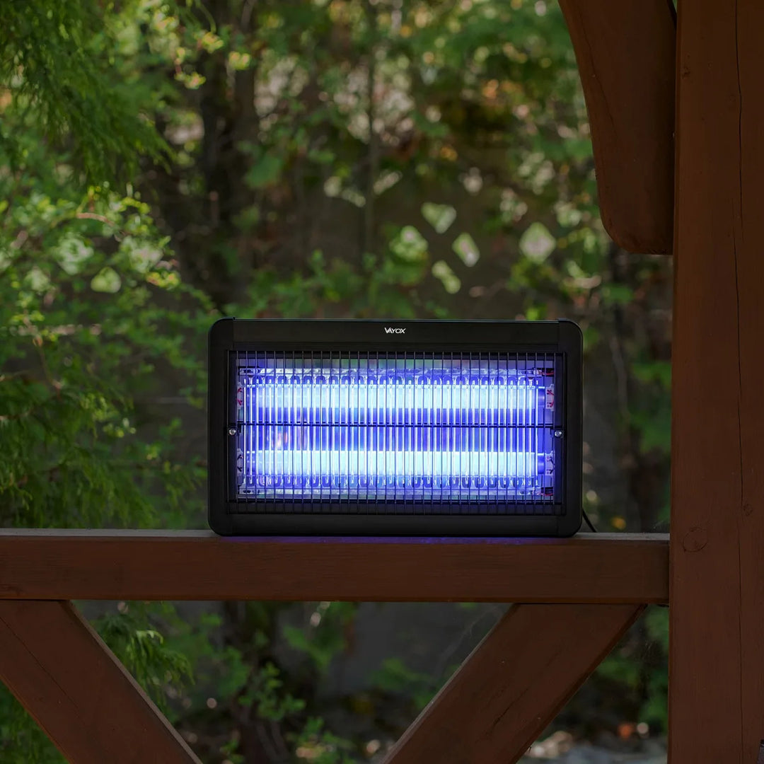 Insektslampa mot myggor, flugor och nattfjärilar, elektrisk fälla, UV, 20 W, Vayox
