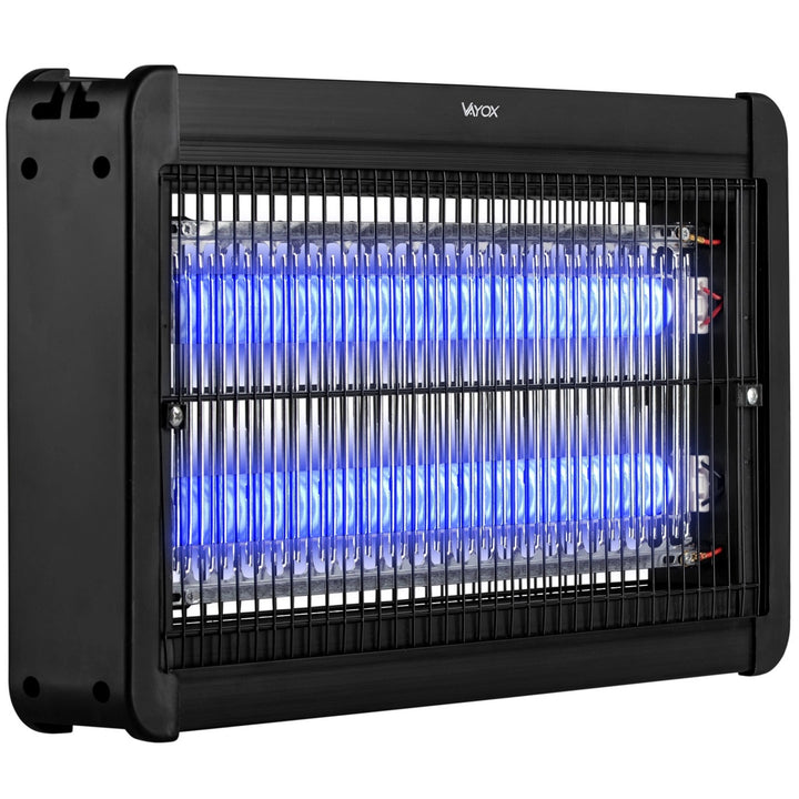 Insektslampa mot myggor, flugor och nattfjärilar, elektrisk fälla, UV, 20 W, Vayox