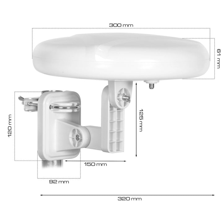 Digital360 4G LTE FM VHF UHF VA0024 Vayox utomhusantenn
