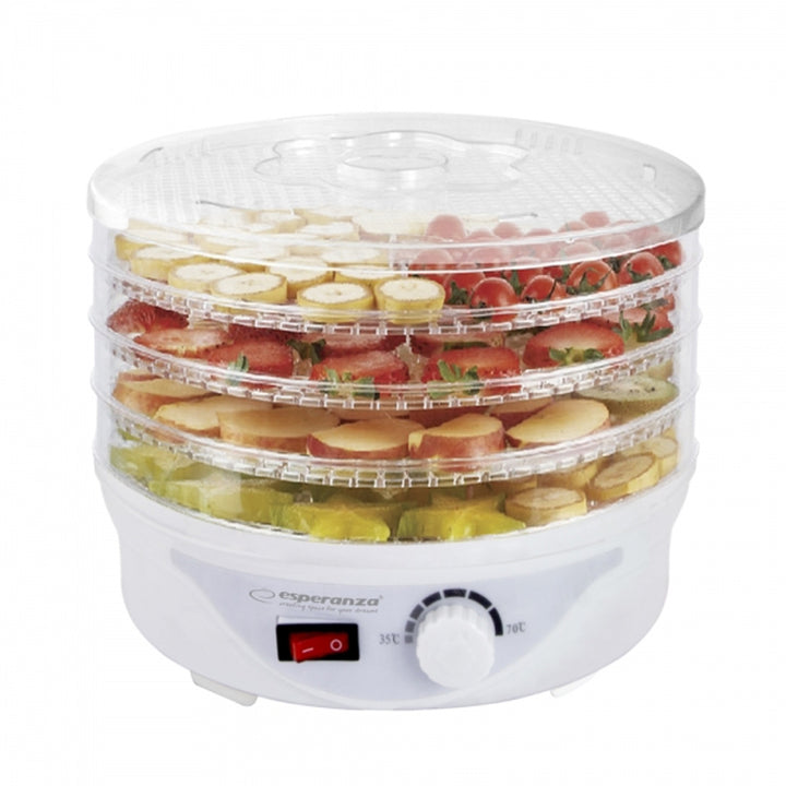 Tork för svamp, frukt, grönsaker och örter, 250 W, 8 torkprogram, Esperanza
