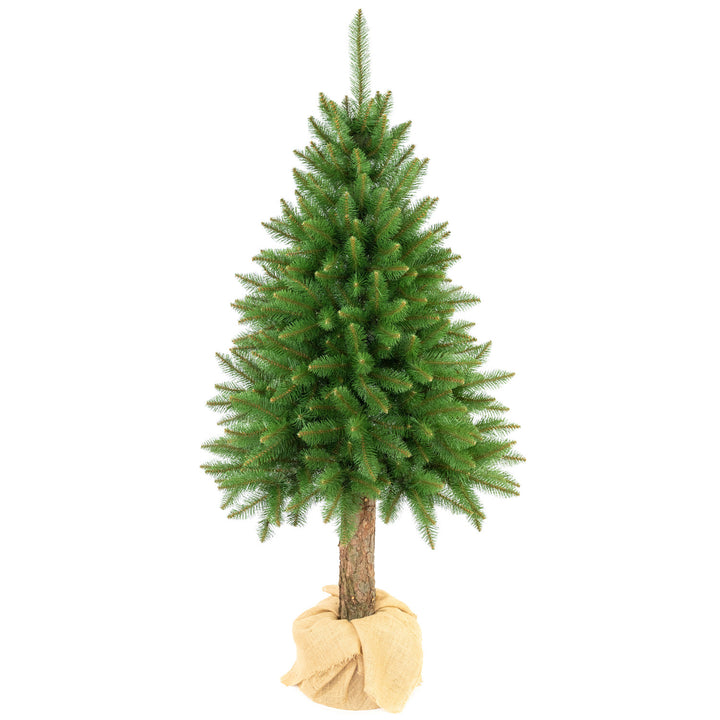 Premium-julgran av gran på stam, 220 cm, tät och naturtrogen, Damich
