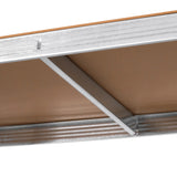 Lagerhylla i metall, 5 hyllplan, maximal belastning upp till 750 kg, 180x90x40, silverfärgad Rebel, 2 stycken