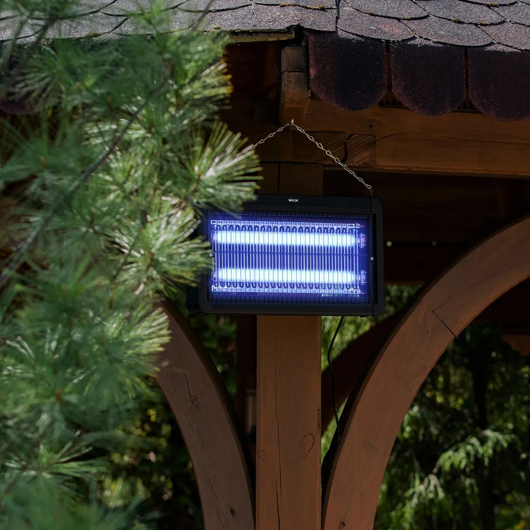 Insektslampa mot myggor, flugor och nattfjärilar, elektrisk fälla, UV, 20 W, Vayox, 2 stycken