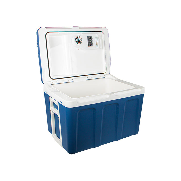 Blow-kylbox för bil, med hjul, volym 42 l, uppvärmningsläge, spänning DC 12 V och AC 100–240 V, 44–210