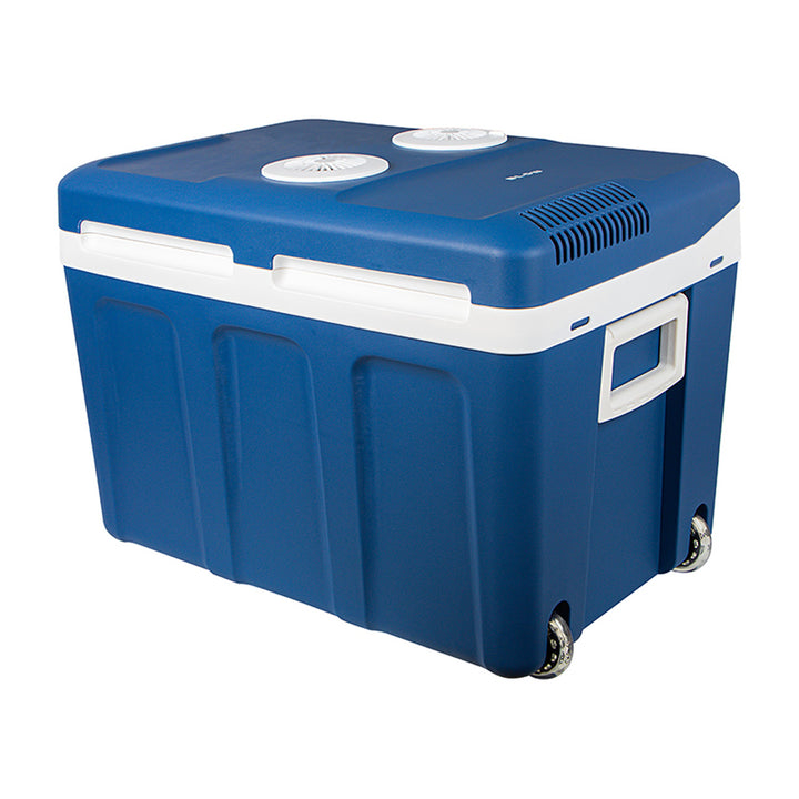 Blow-kylbox för bil, med hjul, volym 42 l, uppvärmningsläge, spänning DC 12 V och AC 100–240 V, 44–210