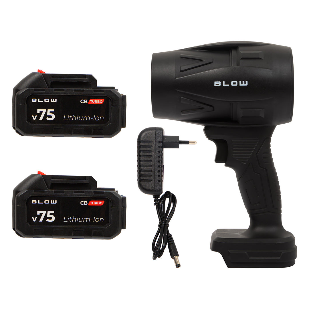 Batteridriven blåsmaskin BLOW 21V CB TURBO, 130 000 varv, 2,4 Ah, väska