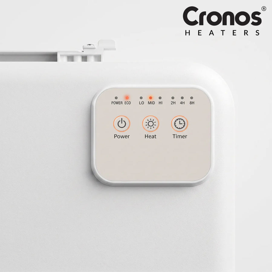 Cronos infraröd värmepanel för montering under skrivbordet, effekt 120 W, timer, 3 effektnivåer, DCH-150