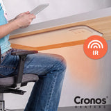 Cronos infraröd värmepanel för montering under skrivbordet, effekt 120 W, timer, 3 effektnivåer, DCH-150