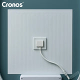 Cronos uppvärmt spegel, ovalt 50x80 cm, LED i tre färger, skyddsklass IP44, imskyddssystem