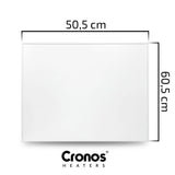 Cronos Graphene infraröd värmepanel, effekt 300 W, färg: vit, värmer upp ett rum på upp till 8 m², fjärrkontroll, PRO CGP-300TWP