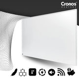 Cronos Graphene infraröd värmepanel, effekt 580 W, vit, värmer upp ett rum på upp till 16 m², fjärrkontroll, PRO CGP-580TWP
