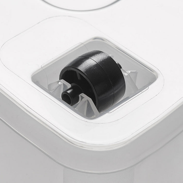 Moxom SimpleStore-behållare, volym 40 liter, genomskinlig, lock med klämfäste, försedd med hjul, BPA-fri, 04-0076