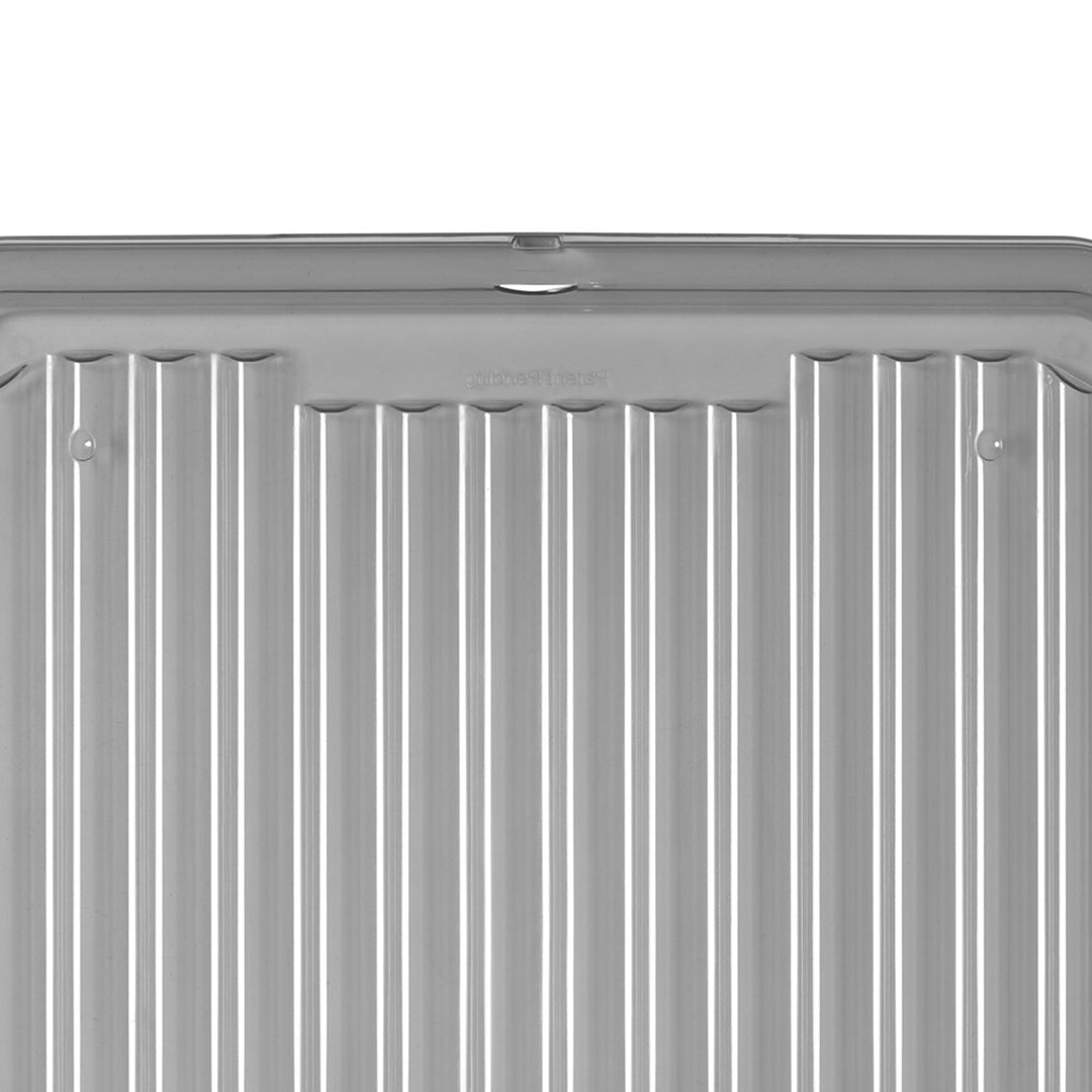 Moxom SolidStore-behållare, volym 80 liter, grå, lock med klämmor, med hjul, BPA-fri, 04-0217