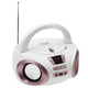 Boombox-radio med CD-MP3, USB, FM-radio, AUX, hörlursuttag, Adler, AD 1181