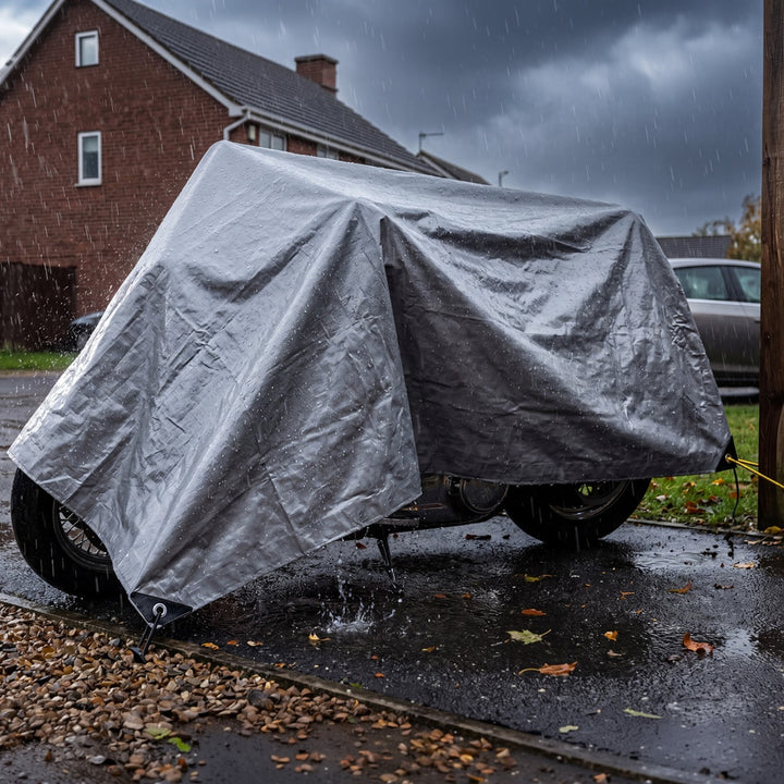 Silverfärgad presenning 120 g, 4 x 6 m, VA0476, vattentät, Vayox