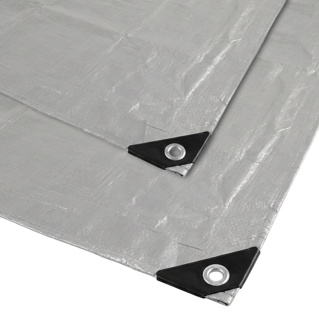 Silverfärgad presenning 120 g, 4 x 6 m, VA0476, vattentät, Vayox