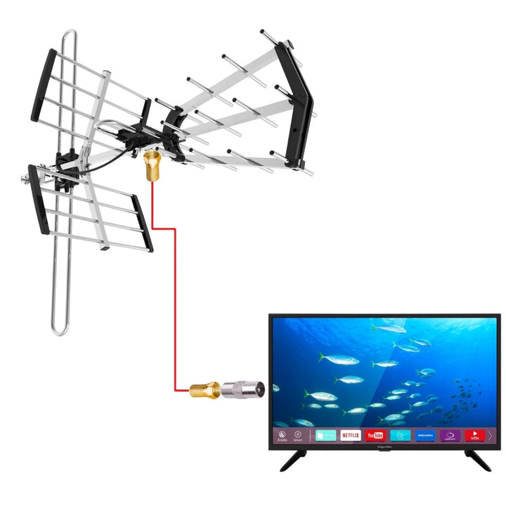 VA900 COMBO riktantenn för DVB-T/T2 med LTE-filter, aluminium, Vayox