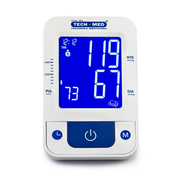 Elektronisk blodtrycksmätare, röstfunktion, manschett 22–42 cm, IHB-indikator, TMA-CONTROL3, Techmed