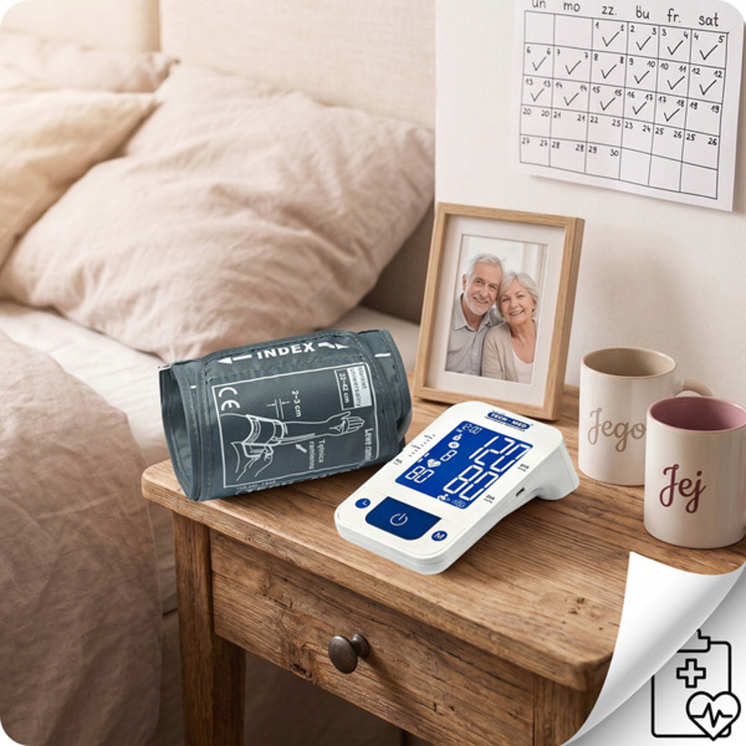 Elektronisk blodtrycksmätare, röstfunktion, manschett 22–42 cm, IHB-indikator, TMA-CONTROL3, Techmed