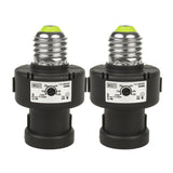 E27-lamphållare från Maclean, 100 W, med skymningssensor och timer, MCE21B, 2 stycken