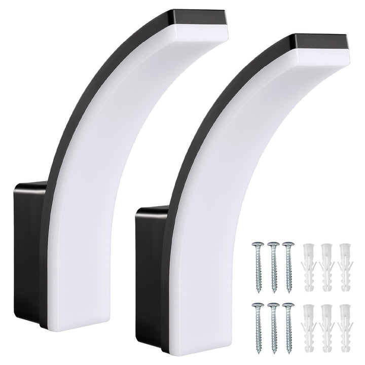 Maclean LED-lampa, svart, 20 W, IP65, 2750 lm, neutralvit färg (4000 K) MCE511 B, 2 stycken