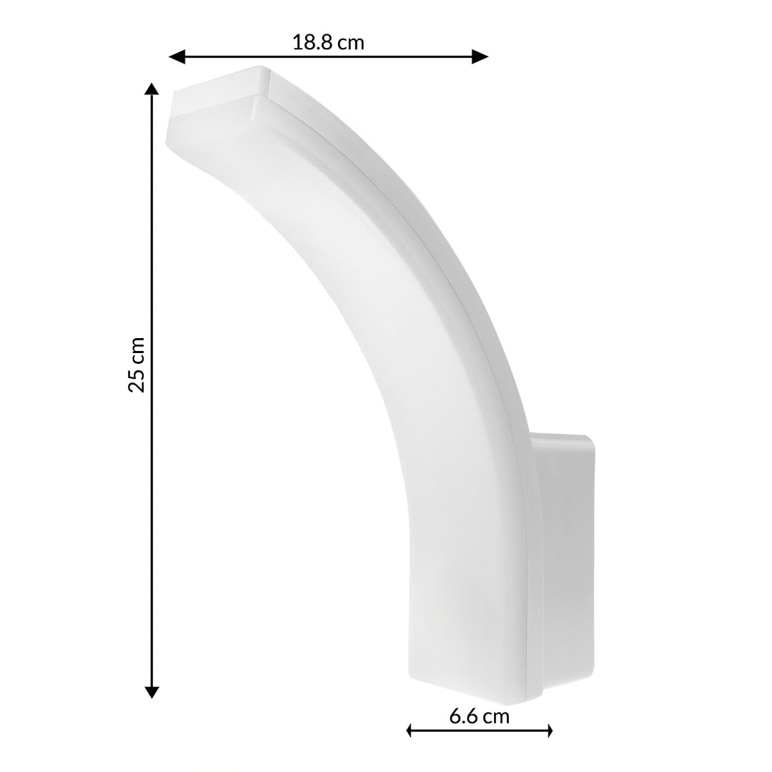 Maclean LED-lampa, vit, 20 W, IP65, 2750 lm, neutralvit färg (4000 K) MCE511 W, 2 st