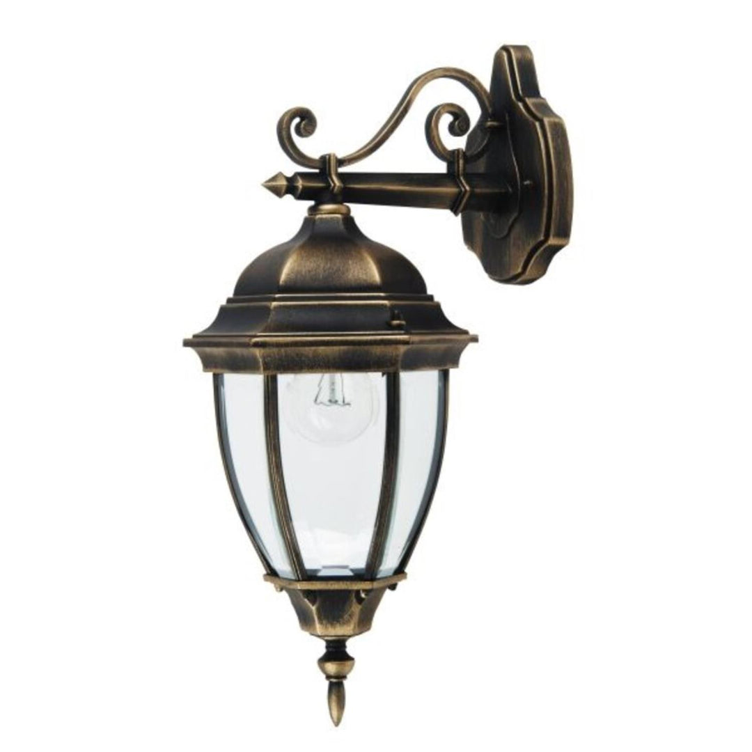Rabalux vägglampa, utomhus, IP44, E27, max 60 W, antikguld, Toronto, 2 st