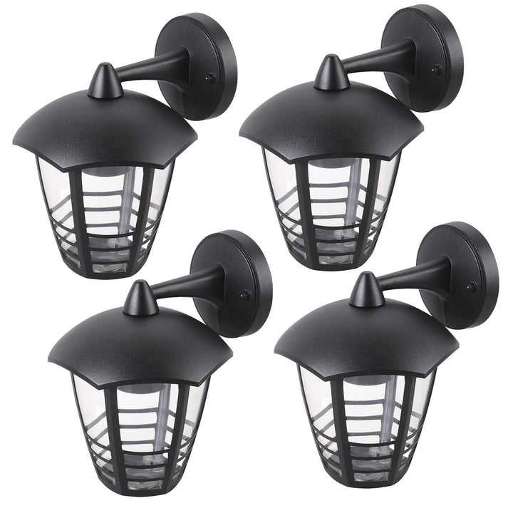 Rabalux vägglampa, utomhus, IP44, E27, max 60 W, svart, Marseille, 4 stycken