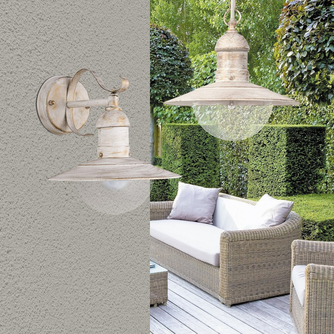 Rabalux vägglampa, utomhus, IP44, E27, max 60 W, antikvit, Oslo, 4 st