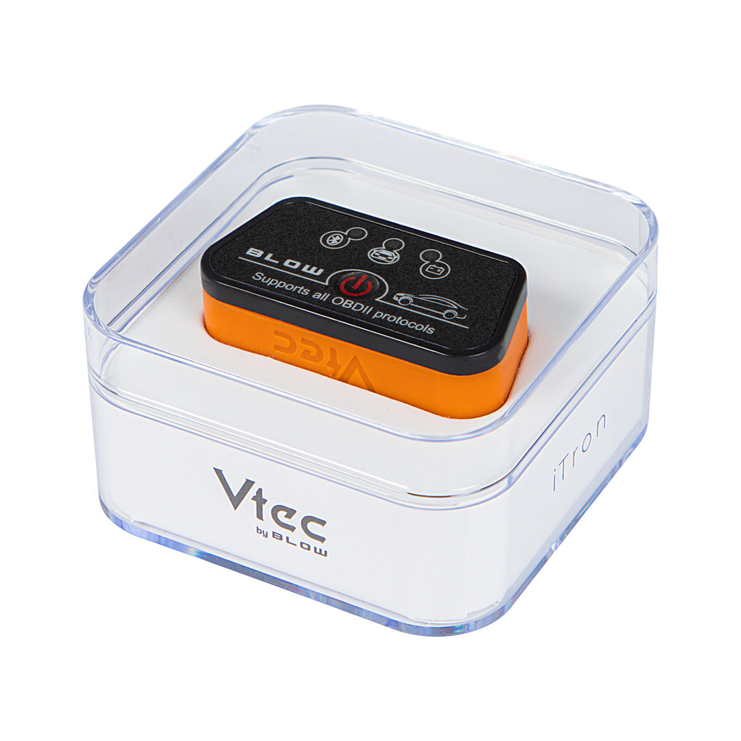 OBD2-diagnosgränssnitt Vtec iTRON Blow, Bluetooth 4.0, trådlös kommunikation med bilens färddator, hög kompatibilitet, 58-660#