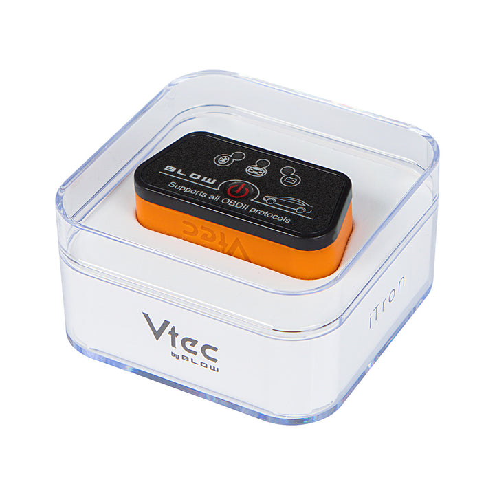 OBD2-diagnosgränssnitt Vtec iTRON Blow, Bluetooth 4.0, trådlös kommunikation med bilens färddator, hög kompatibilitet, 58-660#