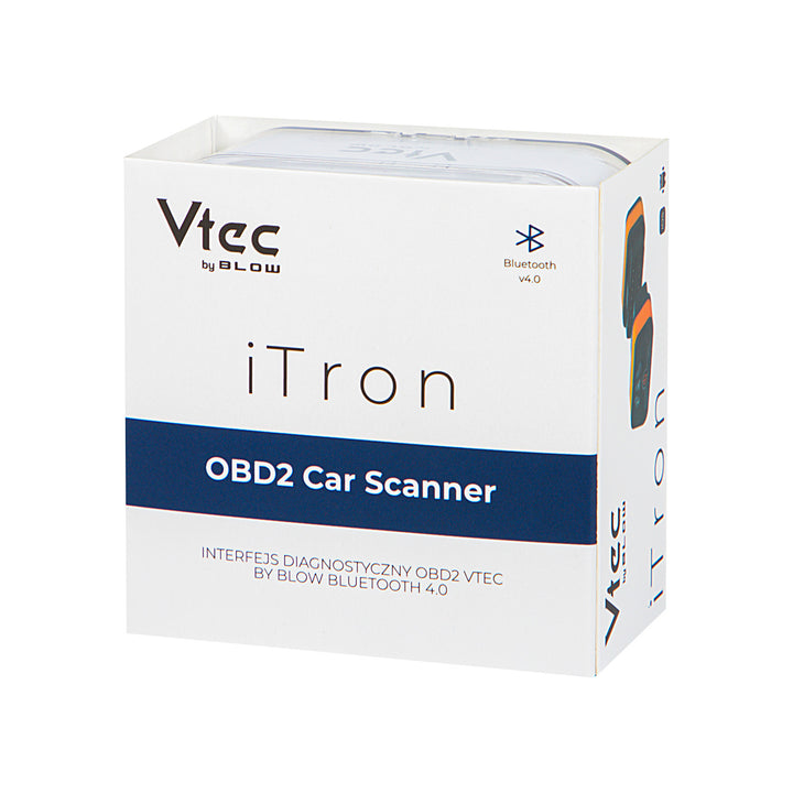 OBD2-diagnosgränssnitt Vtec iTRON Blow, Bluetooth 4.0, trådlös kommunikation med bilens färddator, hög kompatibilitet, 58-660#
