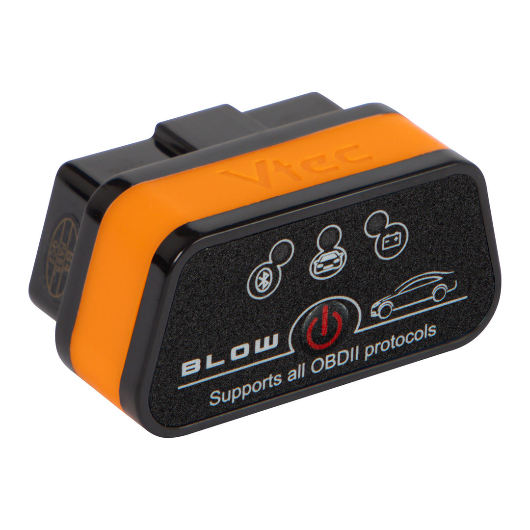 OBD2-diagnosgränssnitt Vtec iTRON Blow, Bluetooth 4.0, trådlös kommunikation med bilens färddator, hög kompatibilitet, 58-660#