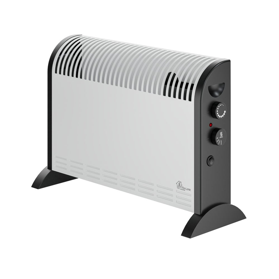Extralink elektrisk konvektorvärmare, effekt 2000 W, inbyggd fläkt för värmefördelning, 3-stegsreglering, turboläge, LCV-06