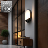 Maclean LED-lampa med rörelsesensor, PIR-sensor, grå, 15 W, IP54, 1100 lm, neutral färg, MCE291 W, 2 stycken