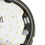 Maclean LED-lampa med rörelsesensor, PIR-sensor, grå, 15 W, IP54, 1100 lm, neutral färg, MCE291 W, 2 stycken