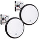 Maclean LED-lampa med rörelsesensor, PIR-sensor, svart, 10 W, IP65, 1000 lm, neutral färg, MCE525 B, 2 st