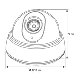 DC2300-kameraattrapp i kupolform med blinkande LED-lampa, 2 st + 6 st AA-batterier från Varta Industrial