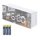 Väckarklocka med LED-display och termometer Adler AD 1189 W + 3 st. AAA-alkaliska batterier från Varta Industrial