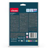 Vileda Actifibre Pro-duk, köksduk, av mikrofiber, PVA-beläggning, tvättbar upp till 60 °C, 183303, 3 stycken