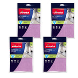 Vileda Actifibre Pro-duk, köksduk, av mikrofiber, PVA-beläggning, tvättbar upp till 60 °C, 183303, 4 stycken